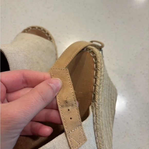 Toms Monica Canvas and Hemp Espadrilles /Wedge Sandals - Picture 8 of 10